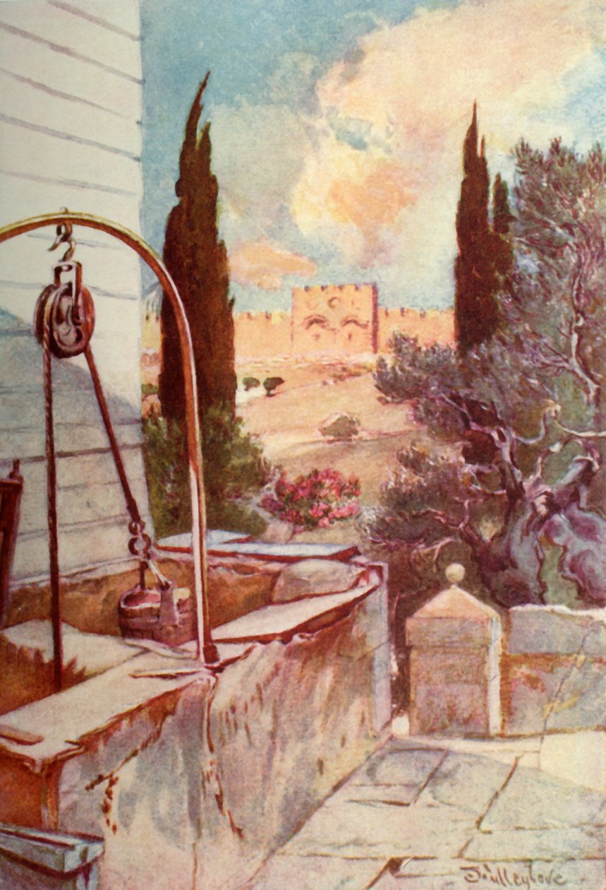 Den gyldne eller smukke port fra Getsemane Have, 1902. af John Fulleylove