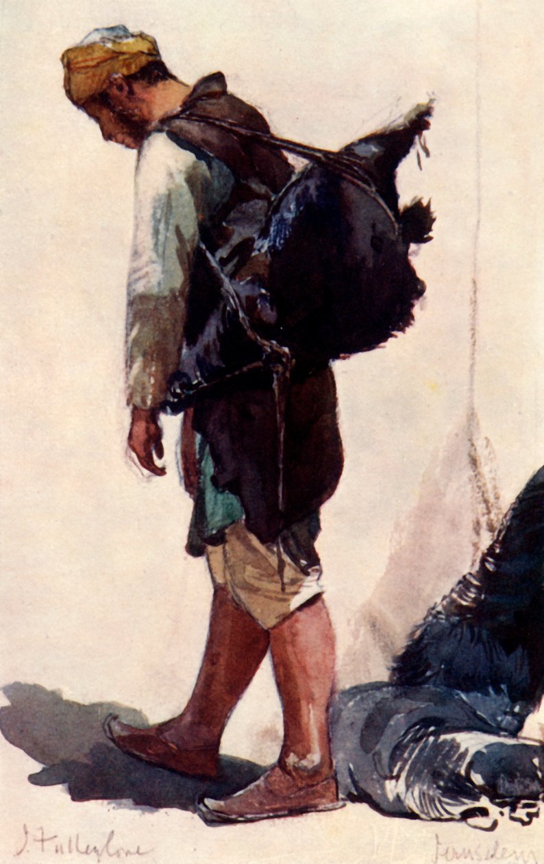 Vandbærer stående figur, 1902. af John Fulleylove