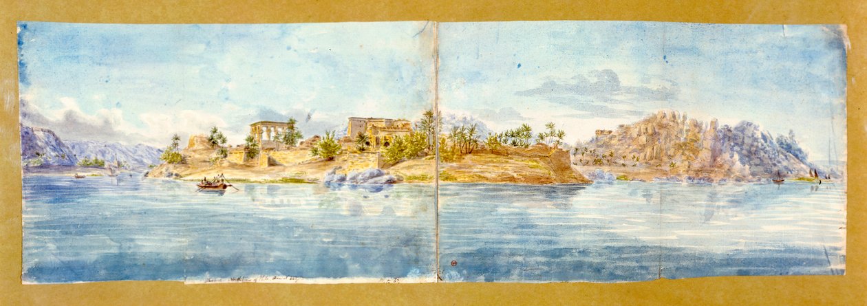 Landskab, Egypten, c1800-tallet af John Gardner Wilkinson
