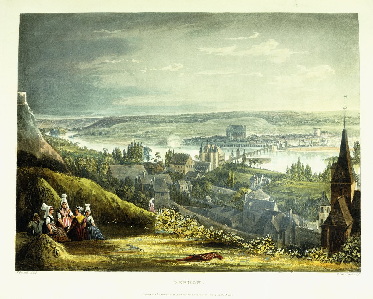 Udsigt over Vernon, 1821 af John Gendall