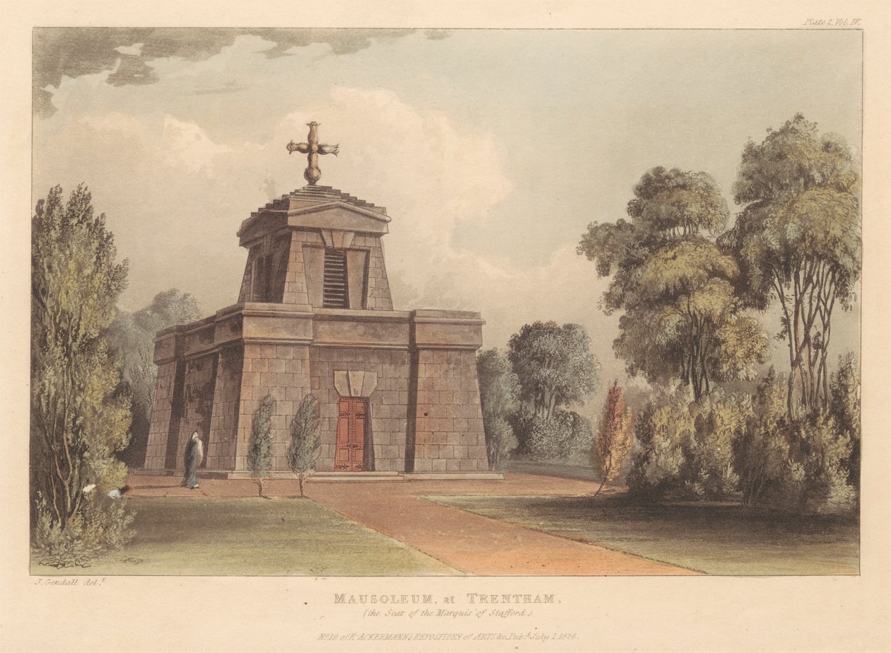 Mausoleum i Trentham (sædet for markisen af Stratford) af John Gendall