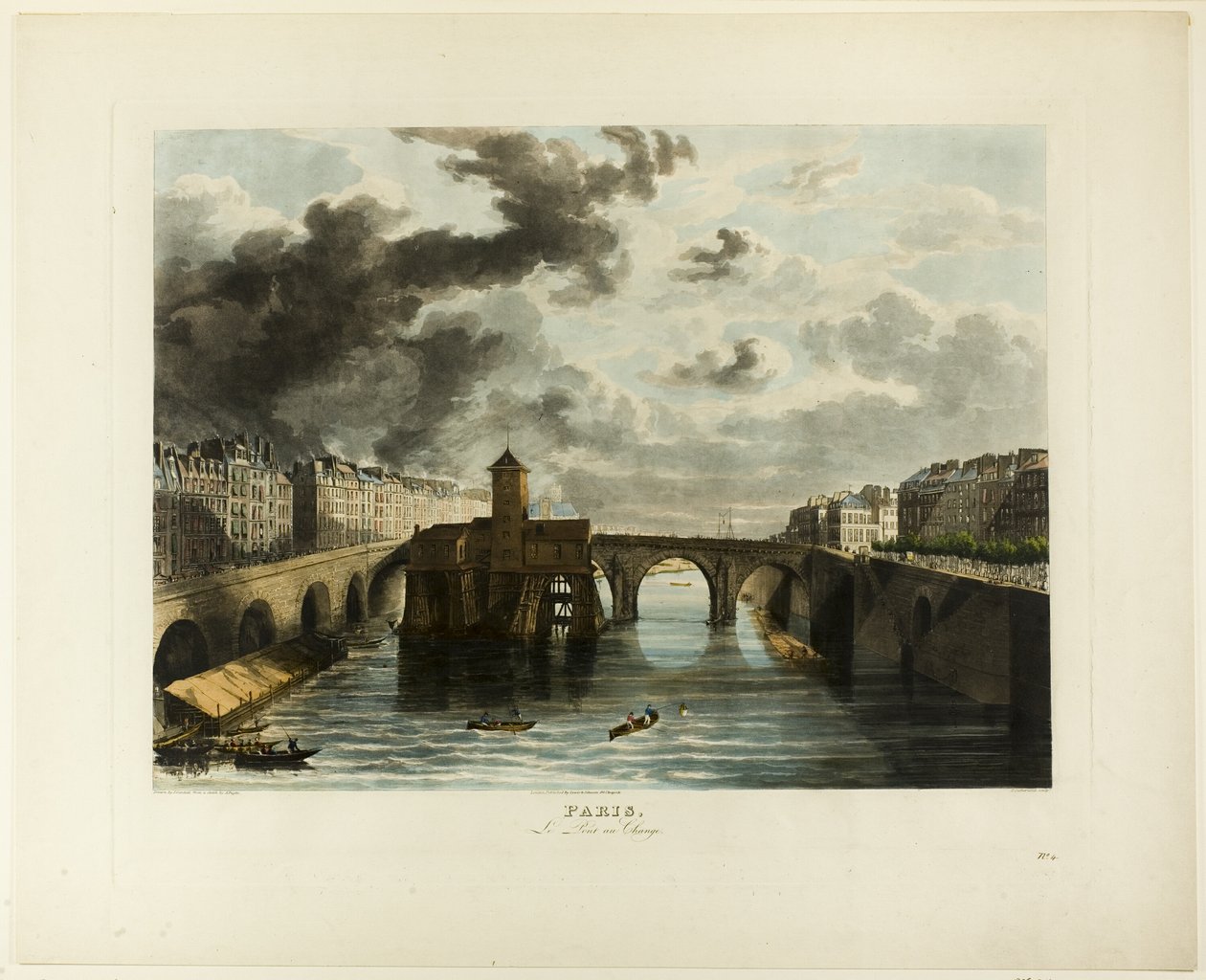 Paris, Pont-au-Change af John Gendall