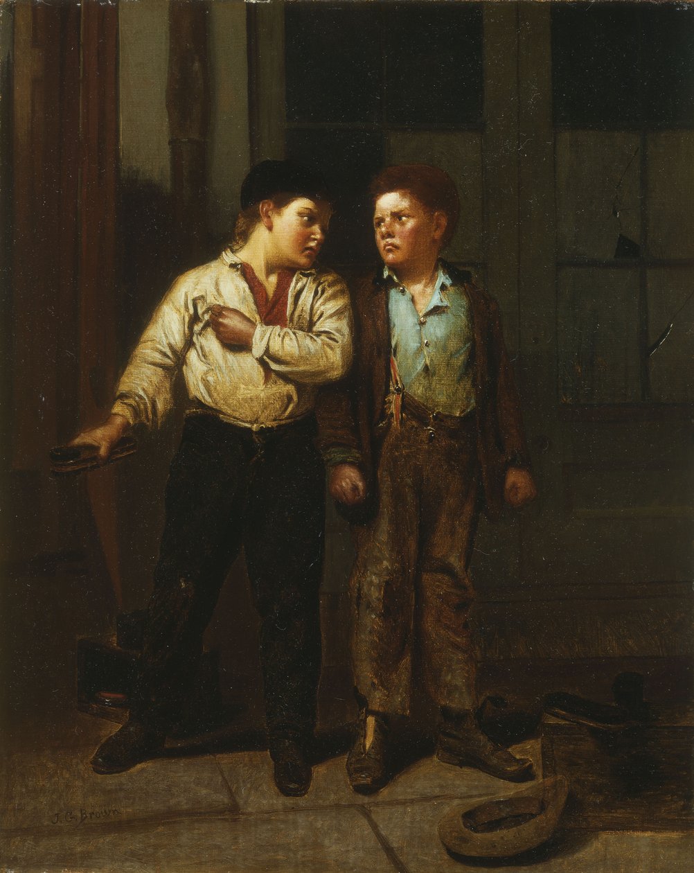 En strid om territorium, af John George Brown