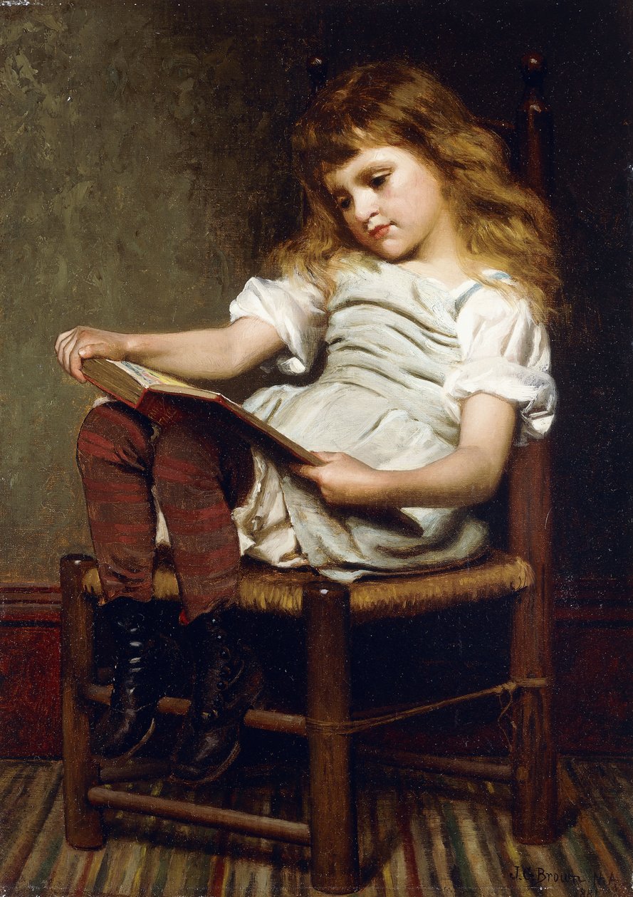 En fritidstime, 1881 af John George Brown