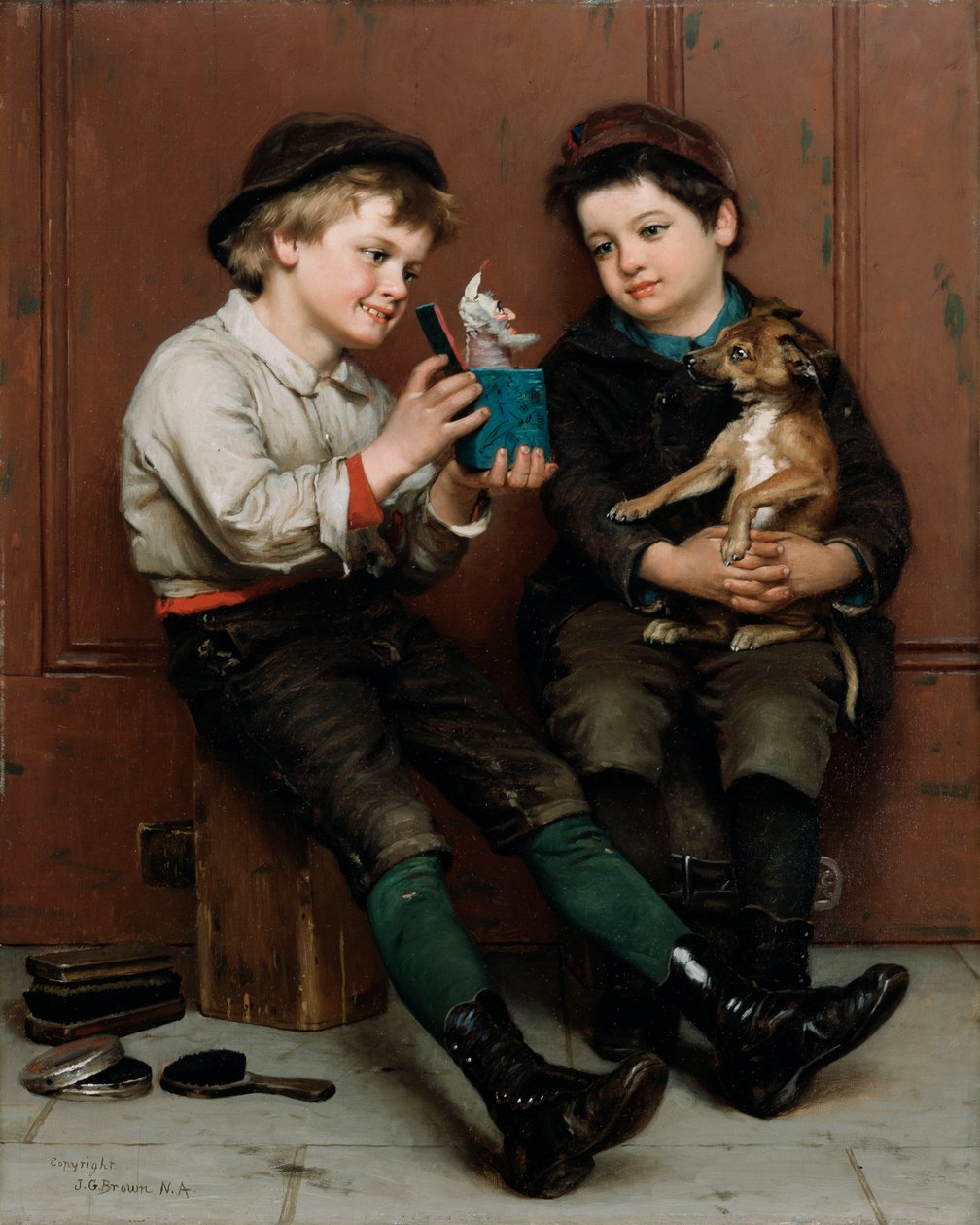 En overraskelsesfest, 1888 af John George Brown