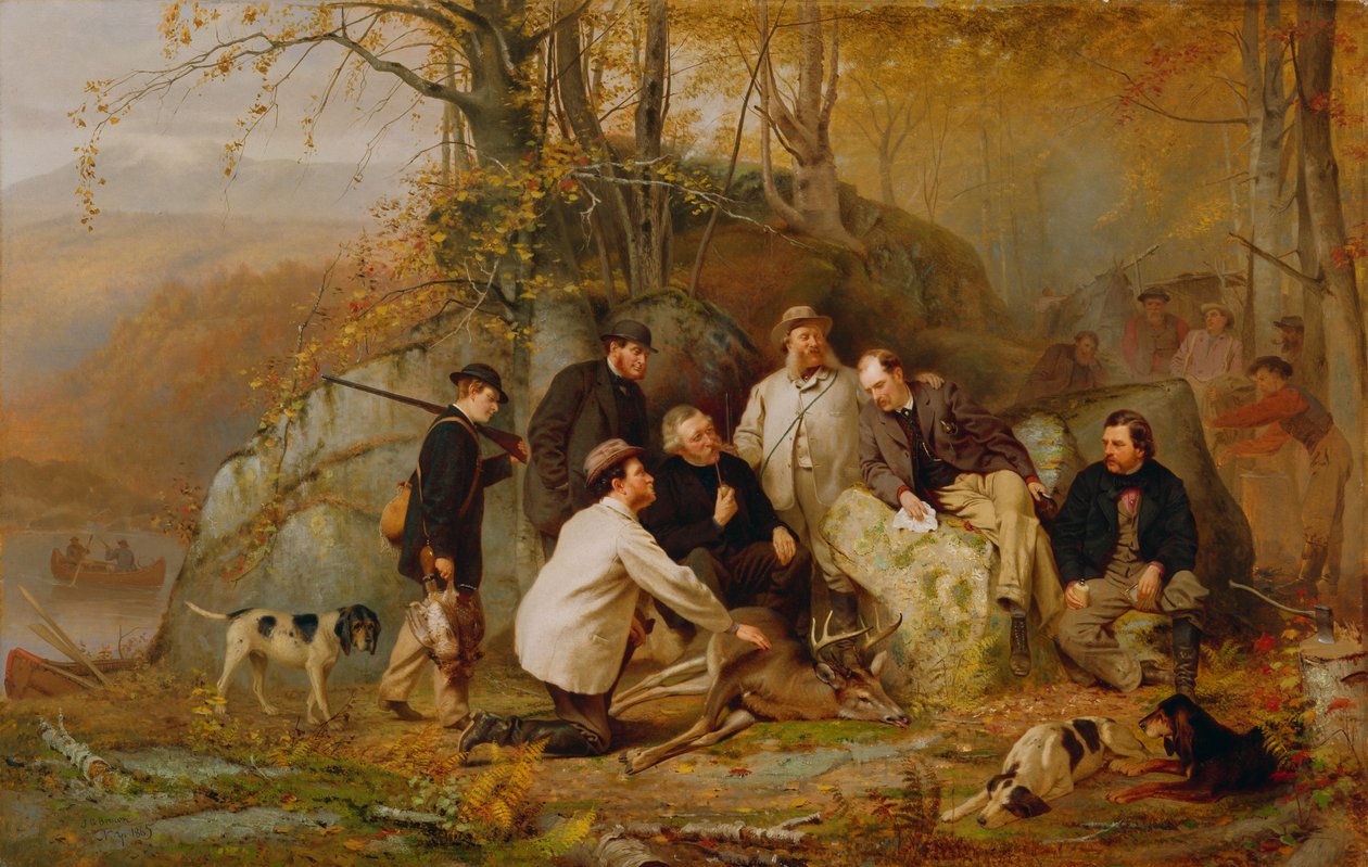 Claiming the Shot: After the Hunt in the Adirondacks, 1865 af John George Brown