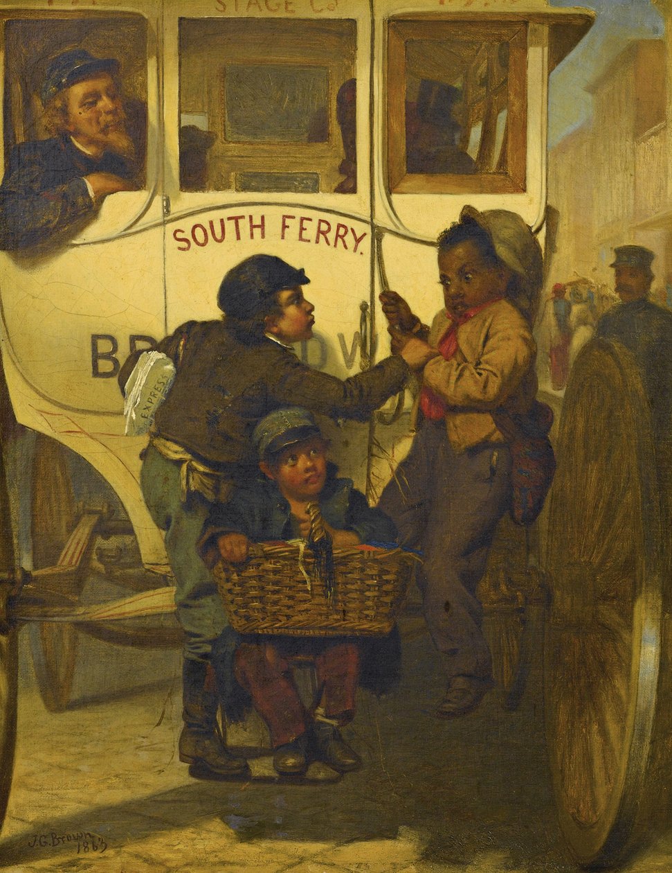 Farvede mennesker ikke tilladt på denne linje, 1863 af John George Brown