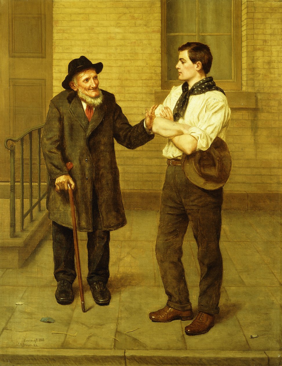 Go West ung mand, 1910 af John George Brown
