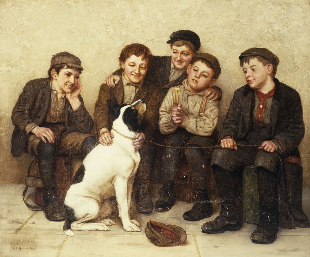 I gode hænder, 1909 af John George Brown