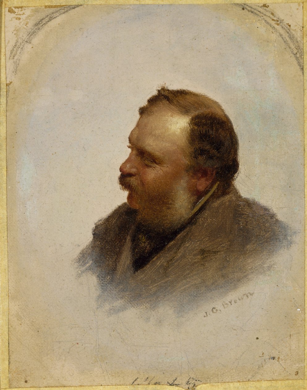 Portræt af William Brand, ca. 1862 af John George Brown