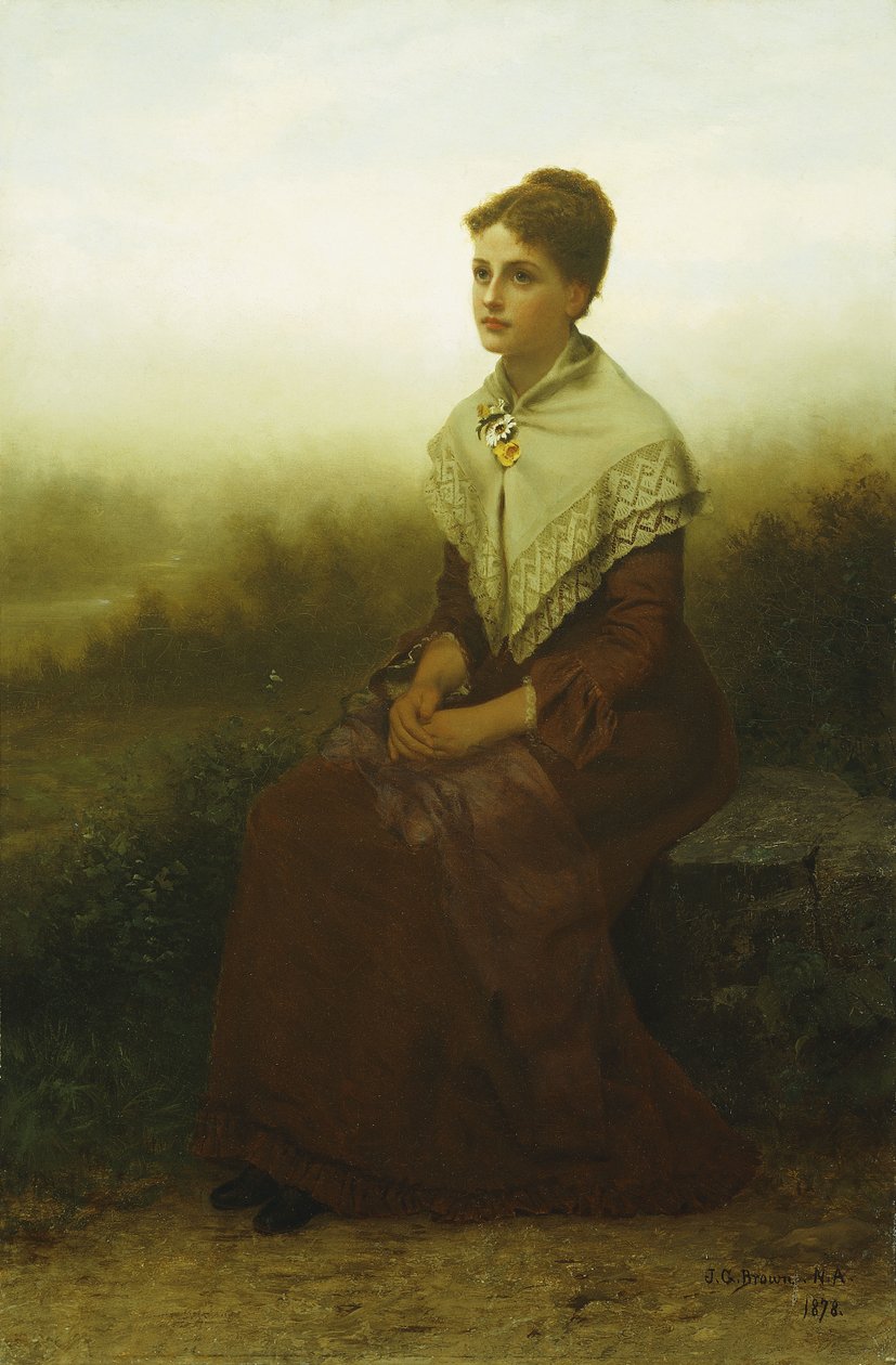 Reverie, 1878 af John George Brown