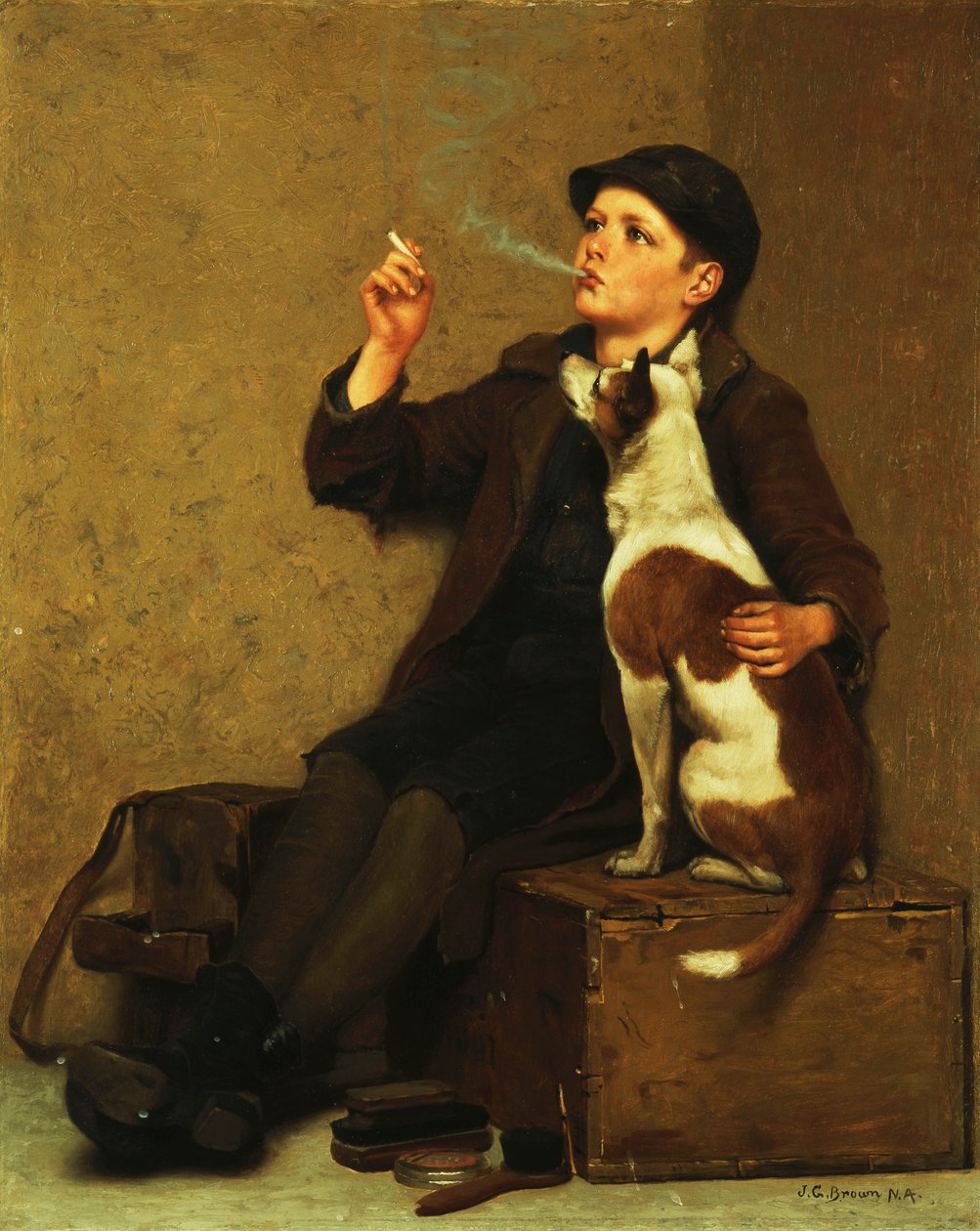Skopudser dreng, af John George Brown