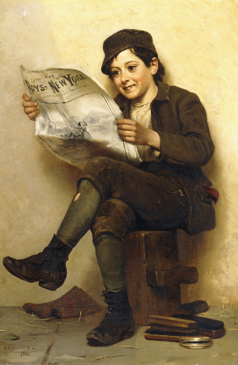 The Boys" New York, 1886 af John George Brown