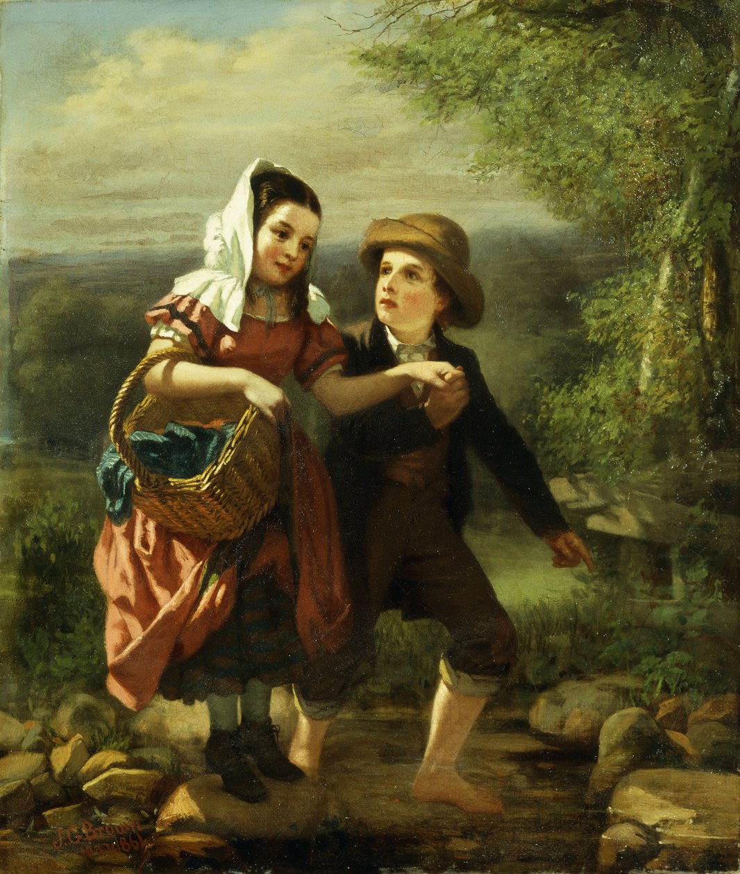 Picnic, 1861 af John George Brown