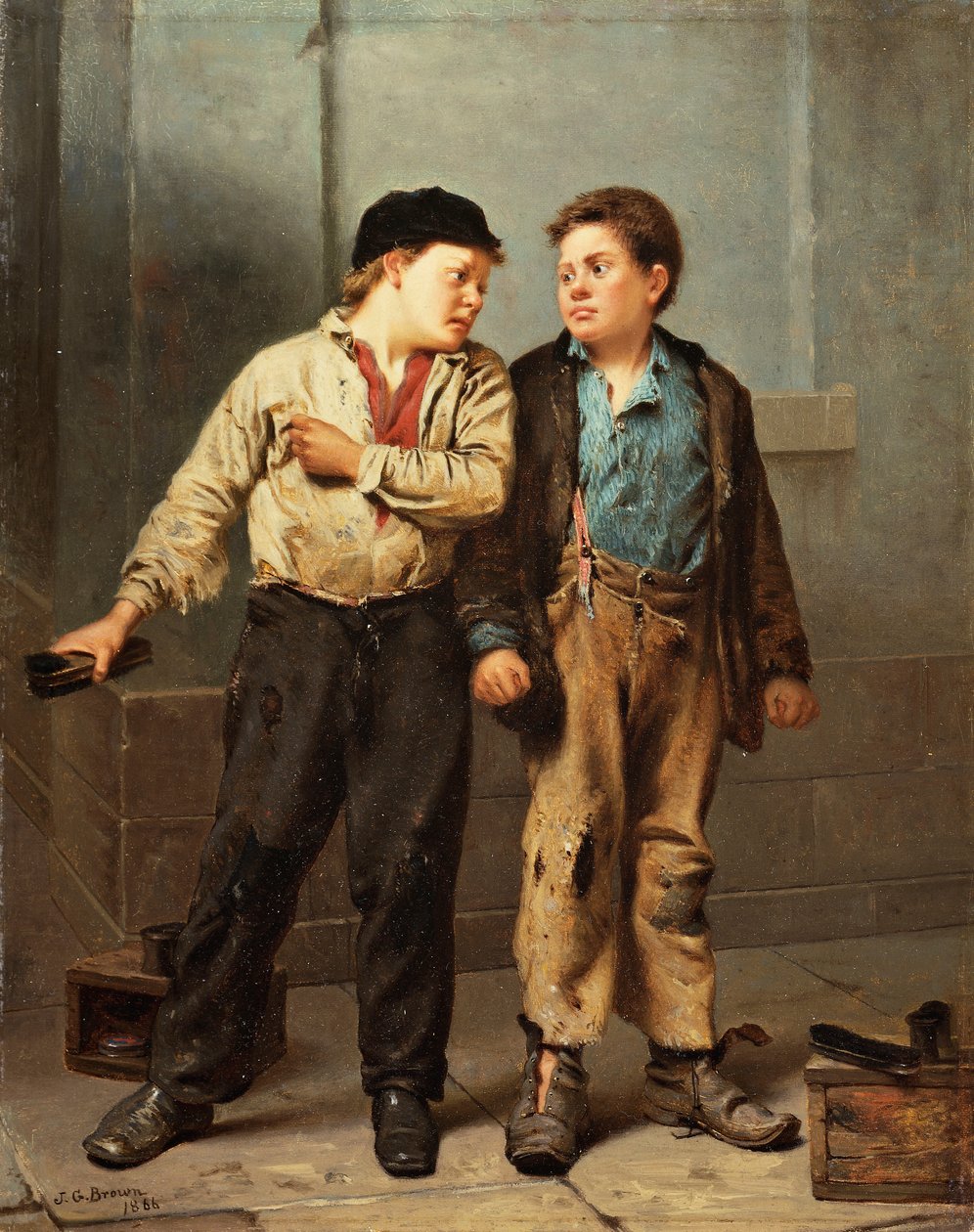 Striden, 1866 af John George Brown