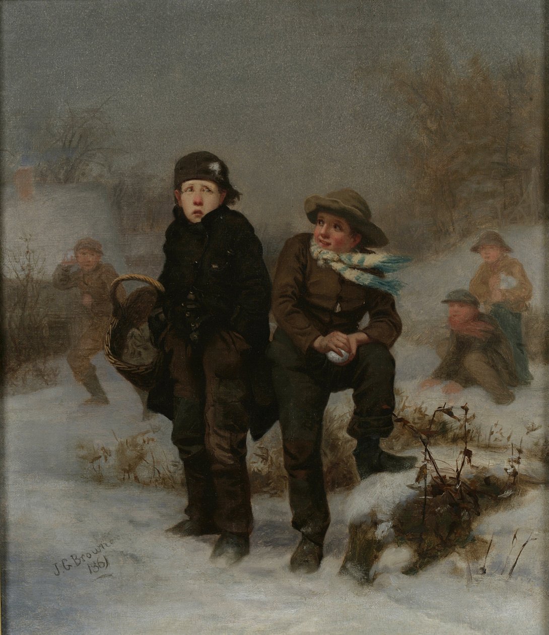 Offeret, 1861 af John George Brown