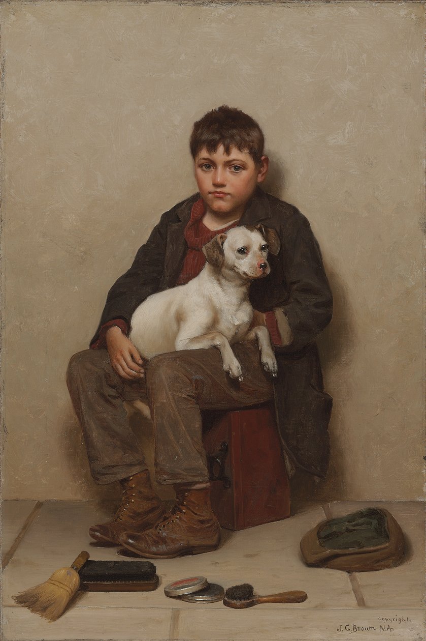 Sande venner, 1900 af John George Brown