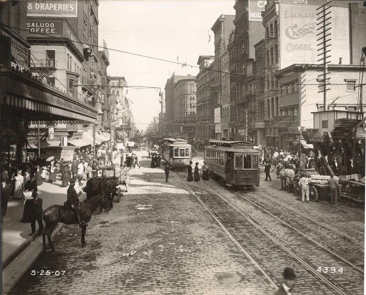 Market Street, øst for 10th, Philadelphia af John Gibb Smith