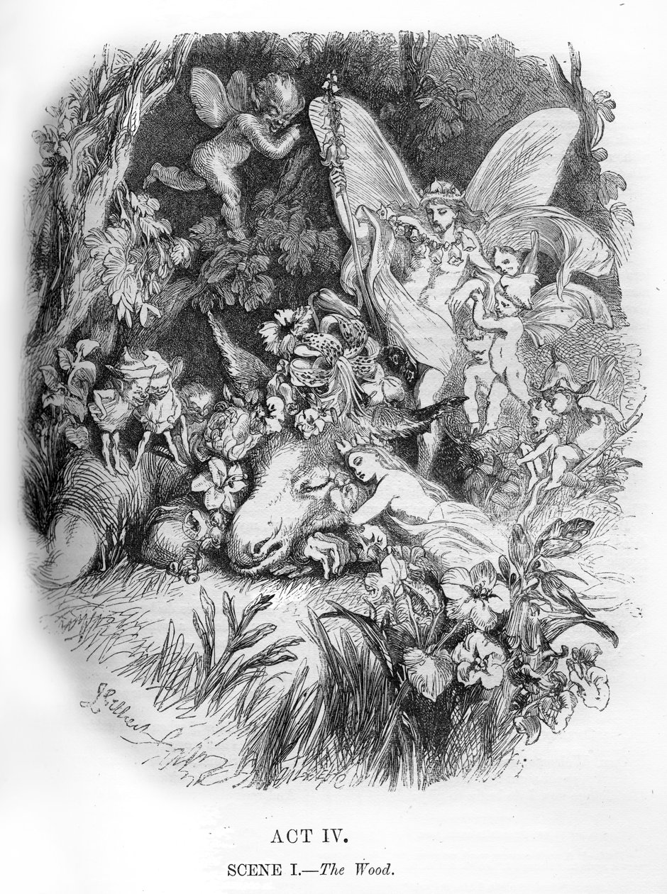 En skærsommernatsdrøm af William Shakespeare af John Gilbert