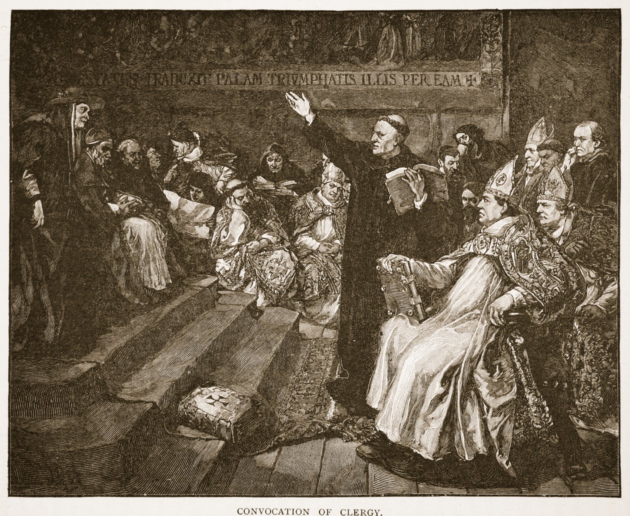 Convocation of Clergy, illustration fra "The Church of England: A History for the People