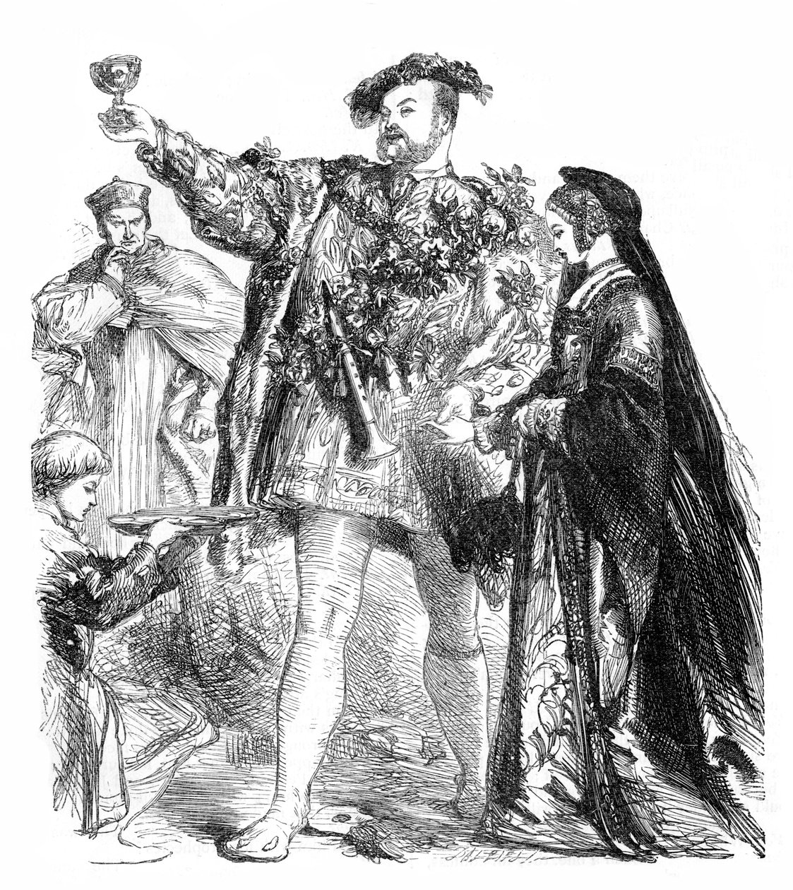 Henry VIII af William Shakespeare af John Gilbert