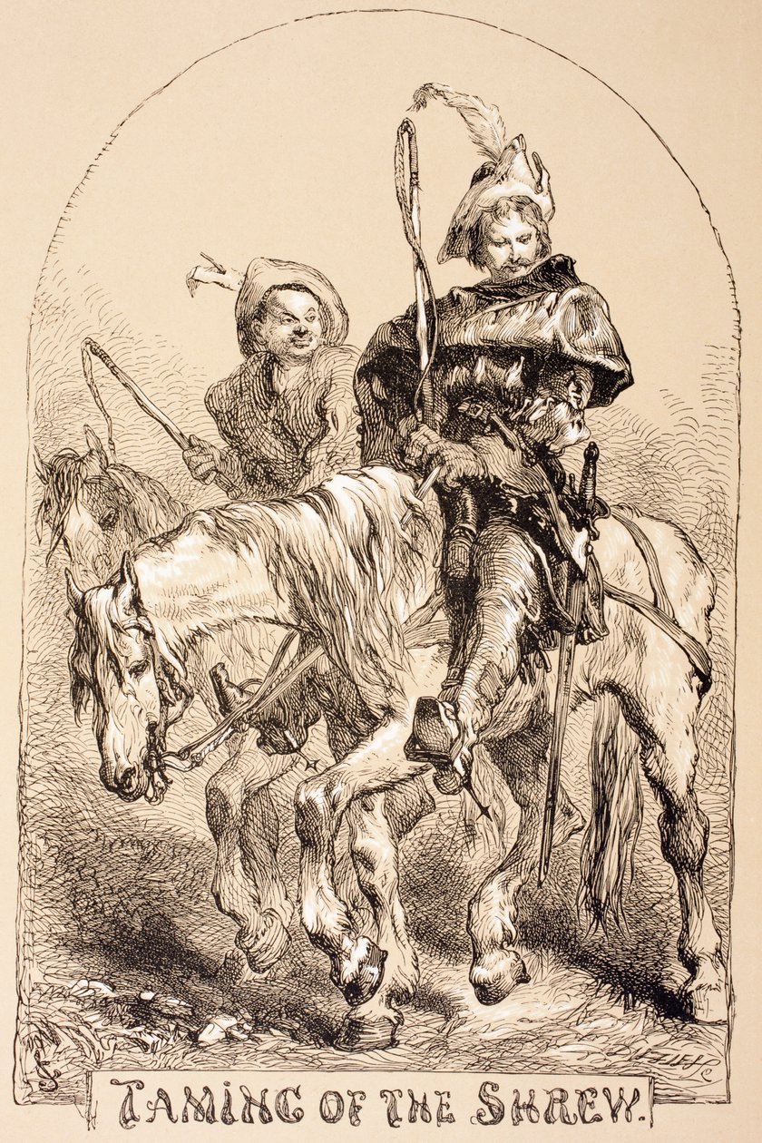 Illustration til The Taming of the Shrew, fra 