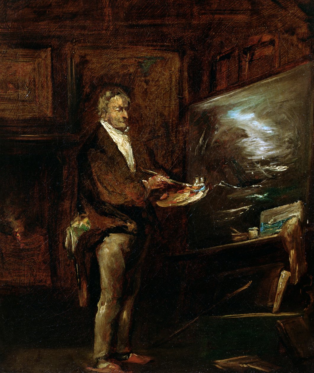 Portræt af Joseph Mallord William Turner (1775-1851), ca. 1845 af John Gilbert