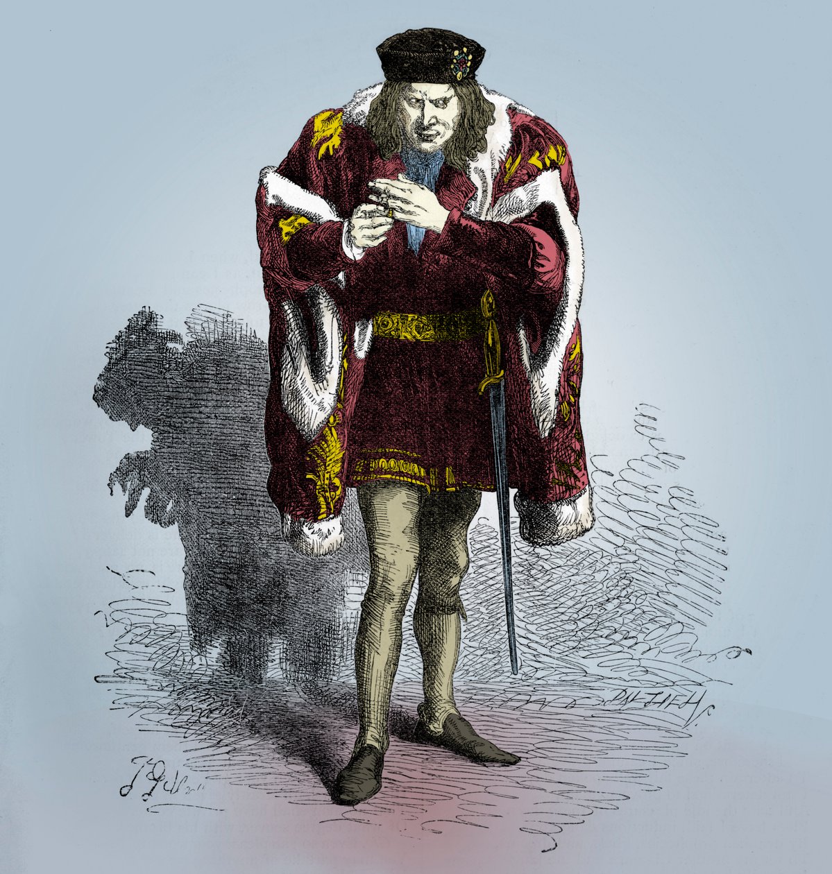 Richard III af William Shakespeare af John Gilbert