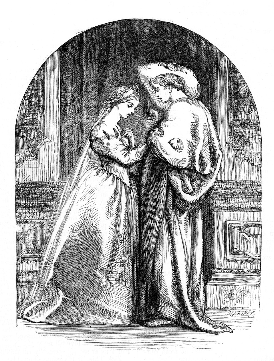Romeo og Julie af William Shakespeare af John Gilbert