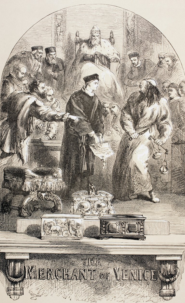Købmanden i Venedig, 1890 af John Gilbert
