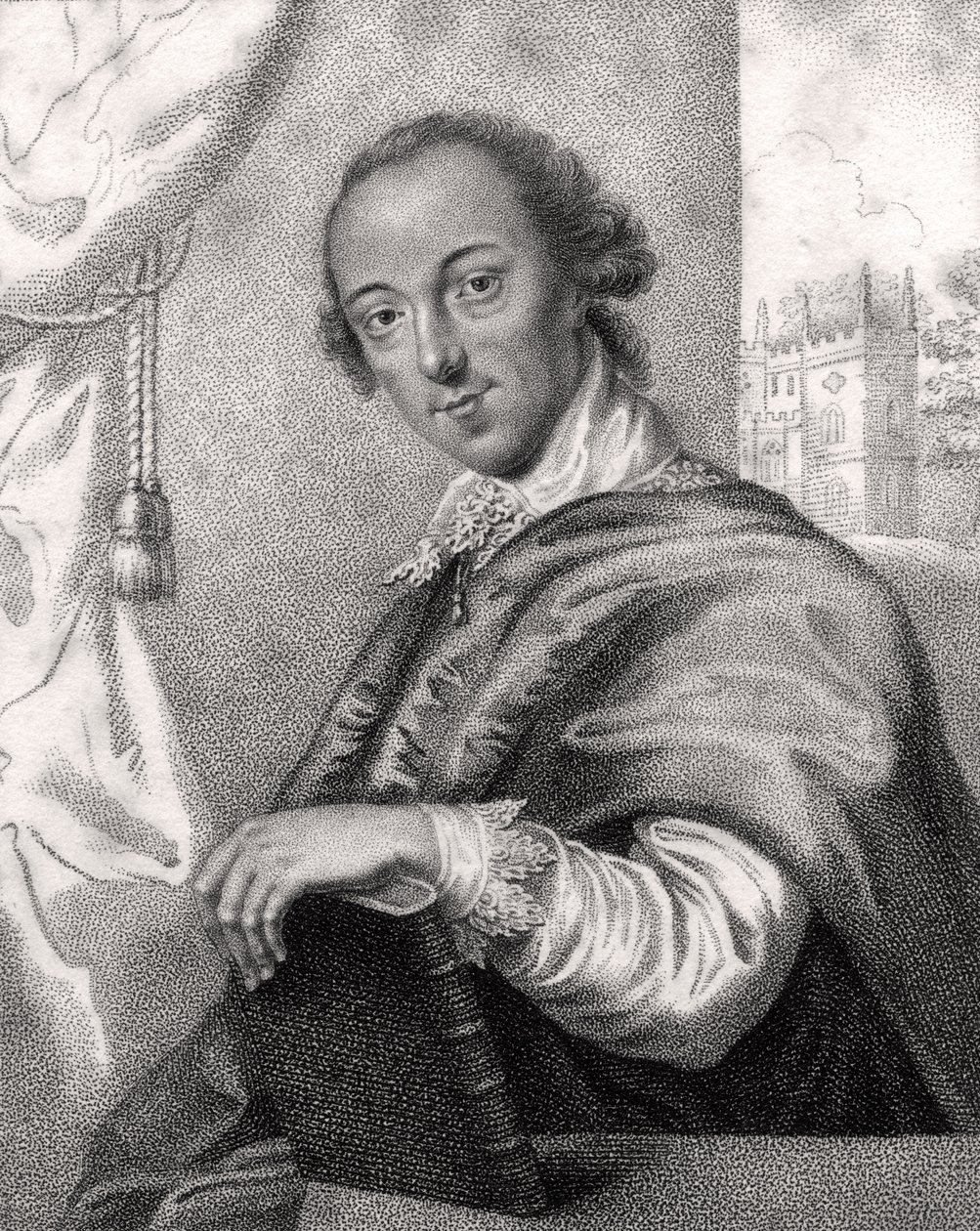 Horace Walpole, graveret af Bocquet, fra 