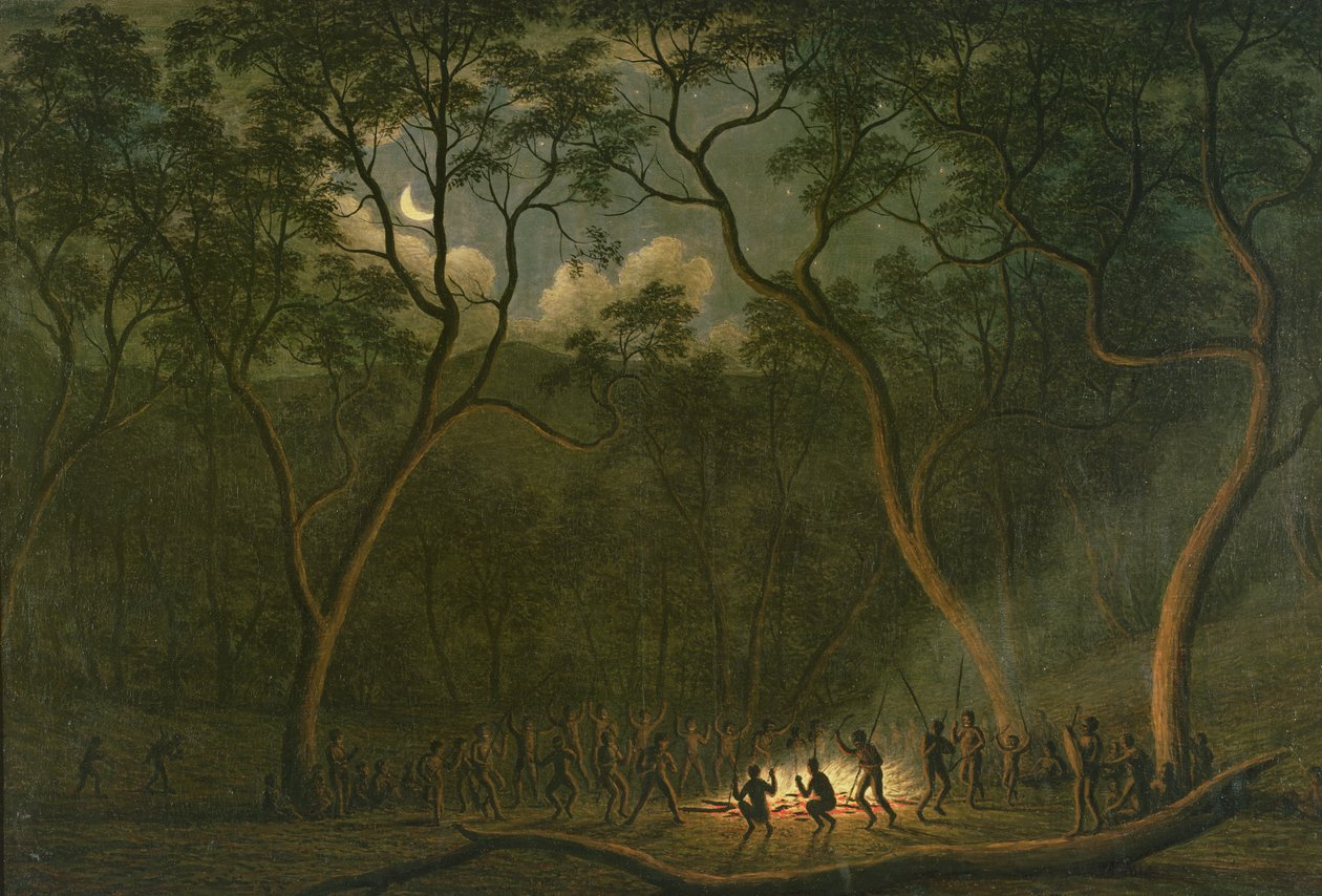 Aboriginal Coroboree i Van Diemens Land af John Glover