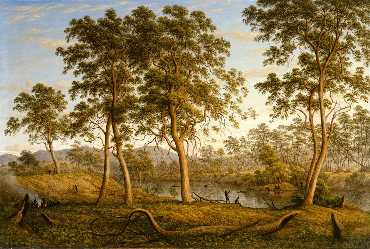 Indfødte ved Ouse-floden, Van Diemen