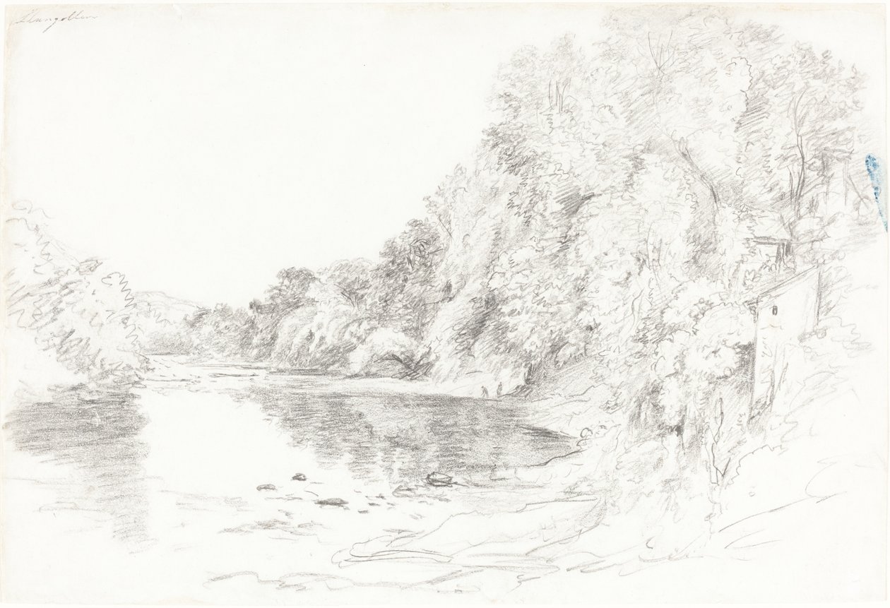 Floden ved Llangollen af John Glover