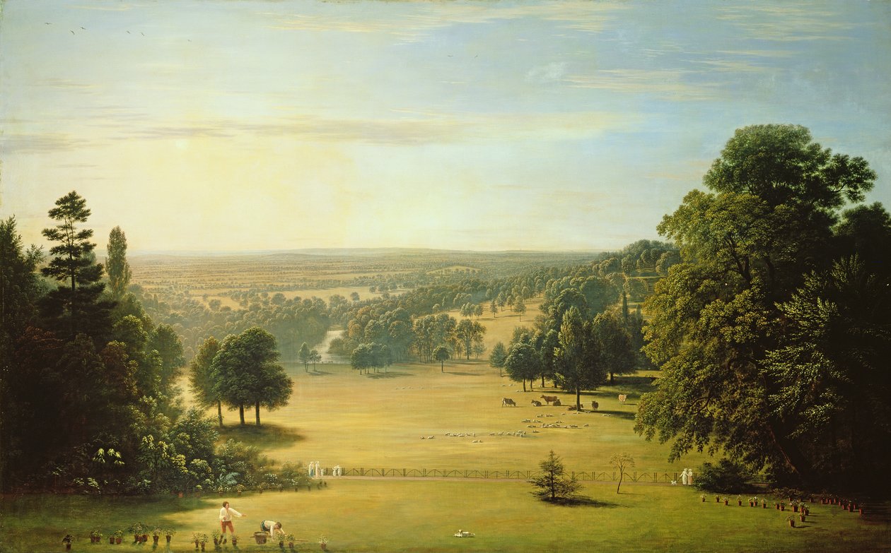 Udsigt fra Lord Northwicks villa ved Harrow on the Hill af John Glover