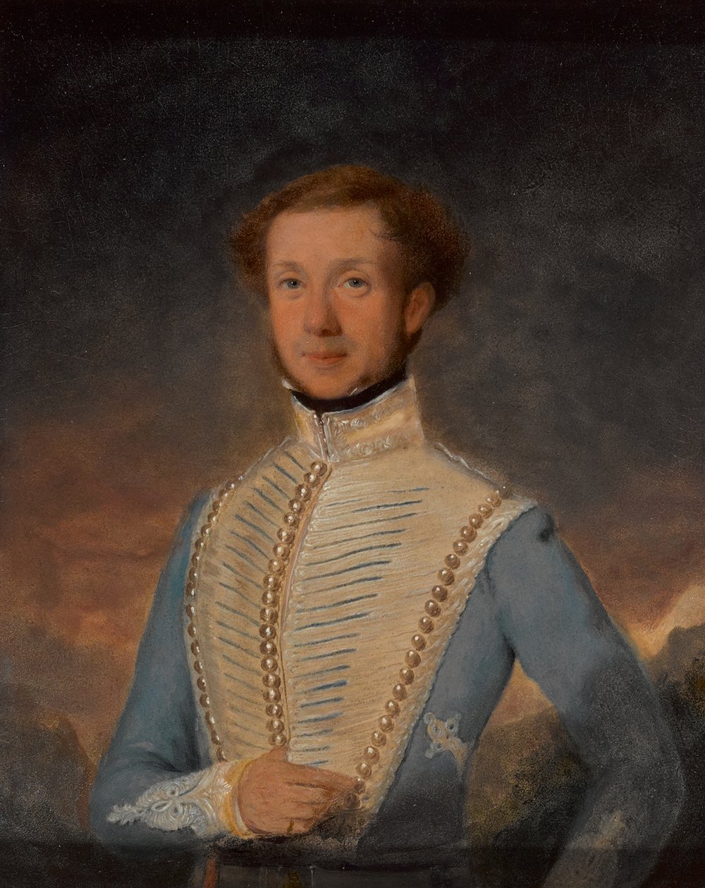 Løjtnant Henry Briggs, 2nd Madras Light Cavalry, 1832 ca af John Godwin Williams