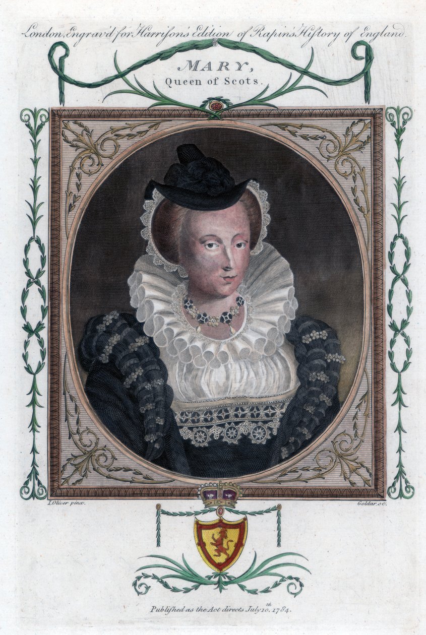 Mary I af Skotland, populært kendt som Mary, Queen of Scots, 1794. af John Goldar