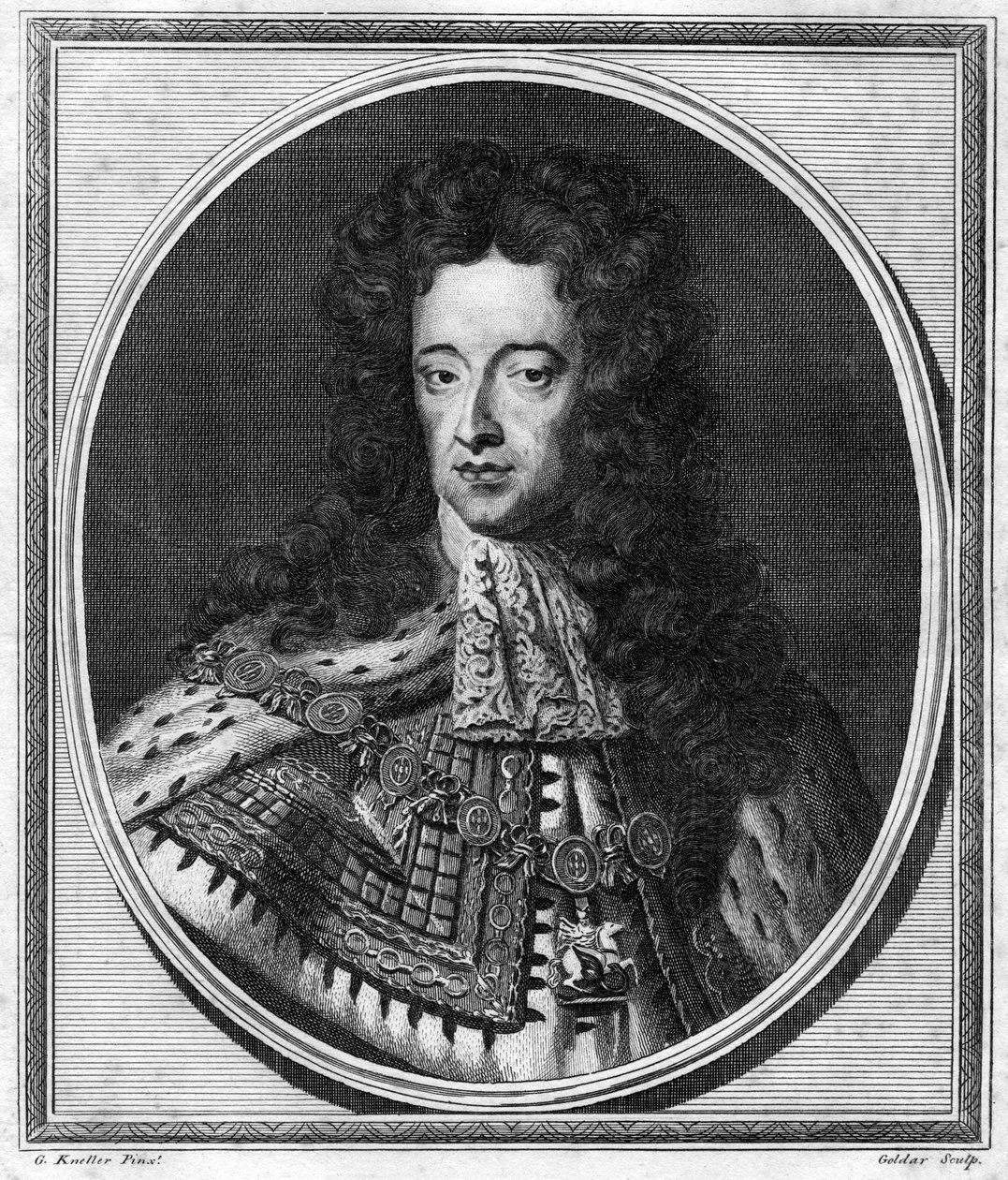 William III, konge af England, Skotland og Irland, 1784. af John Goldar
