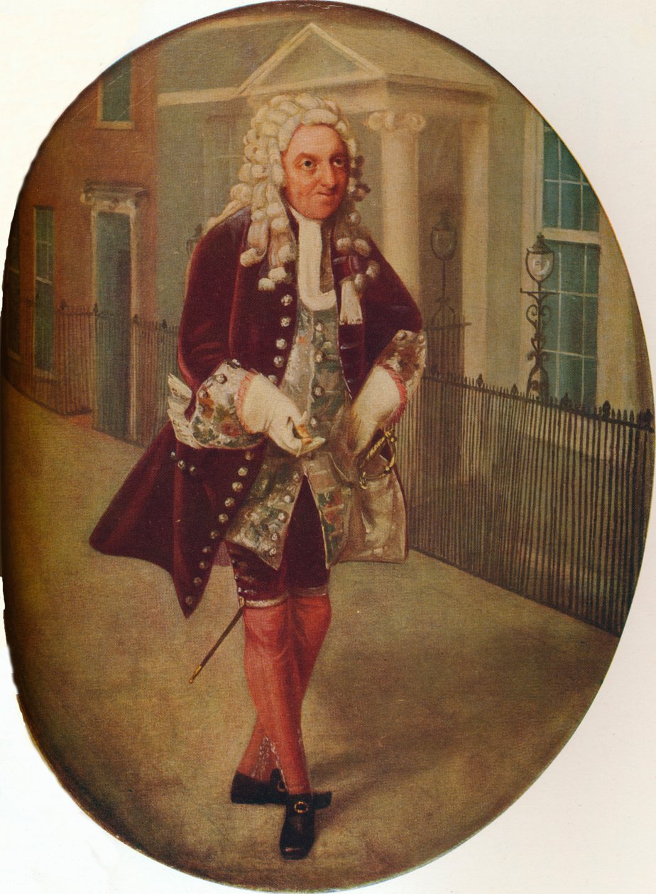 Richard Suett som Bayes i The Rehearsal af George Villiers, 2nd Duke of Buckingham, 1796 af John Graham