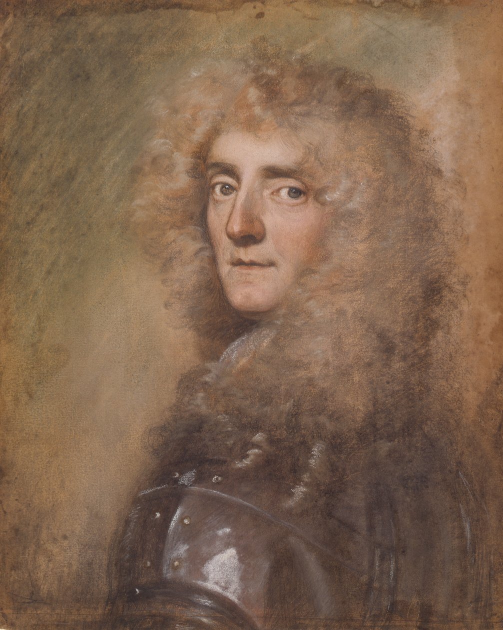 Portræt af Philip Woolrich (pastel og kridt på papir) af John Greenhill