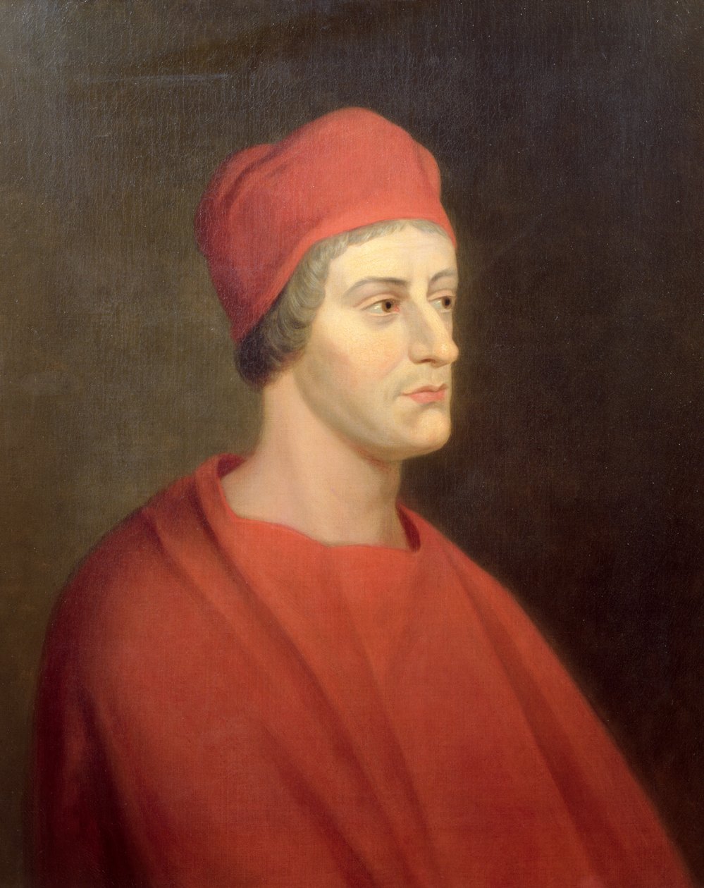 Portræt af skuespilleren Henry Harris i rollen som Wolsey fra William Shakespeares Henry VIII, 1662 af John Greenhill