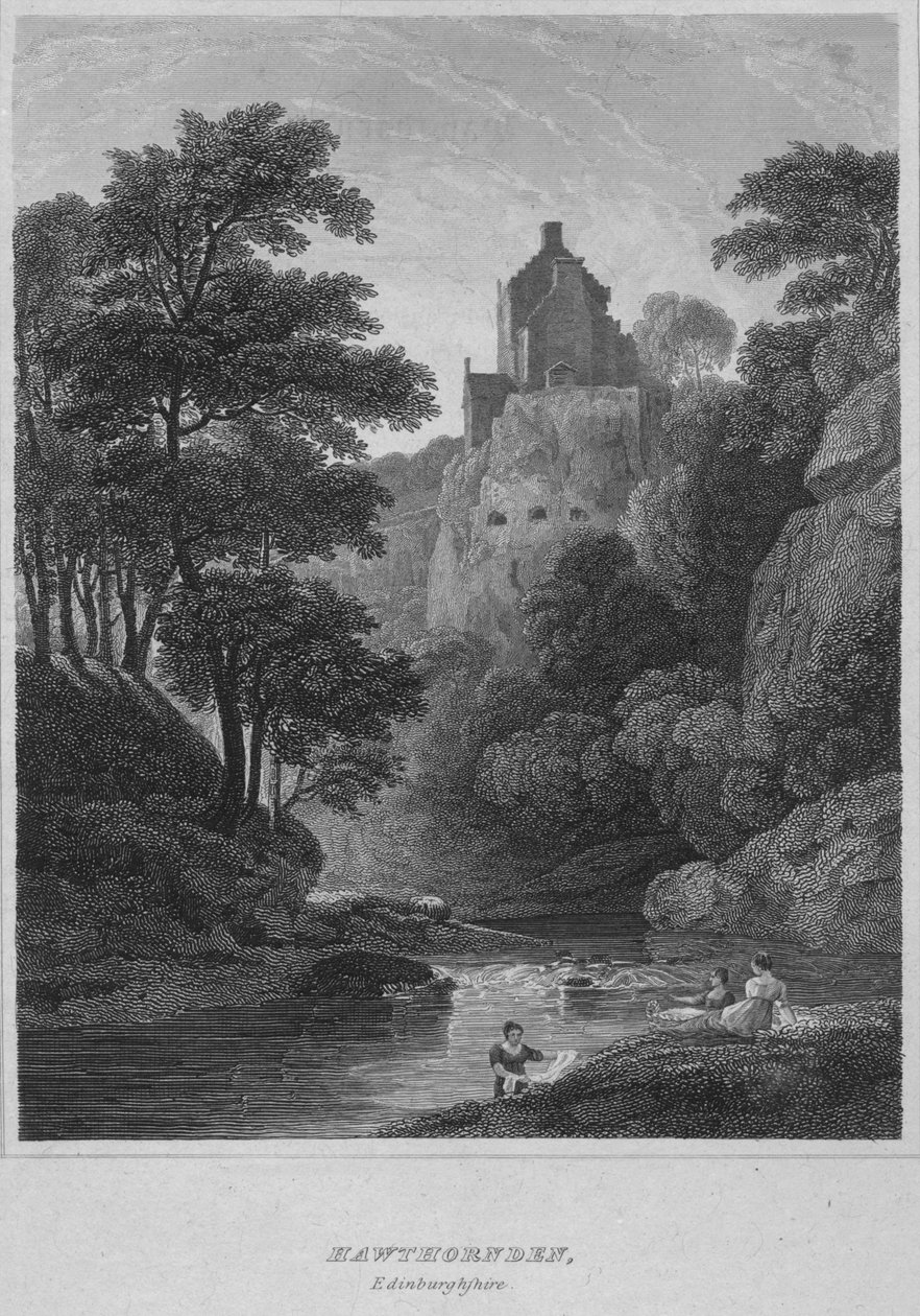 Hawthornden, Edinburghshire, 1814 af John Greig