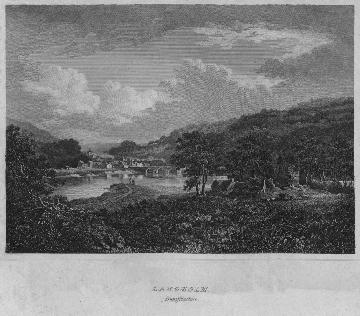 Langholm, Dumfrieshire, 1814 af John Greig