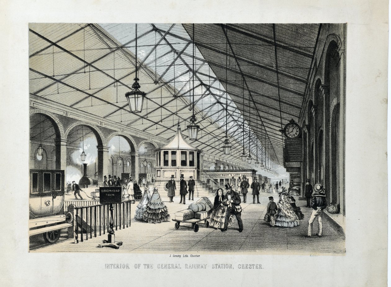 Interiør af General Railway Station, Chester af John Gresty