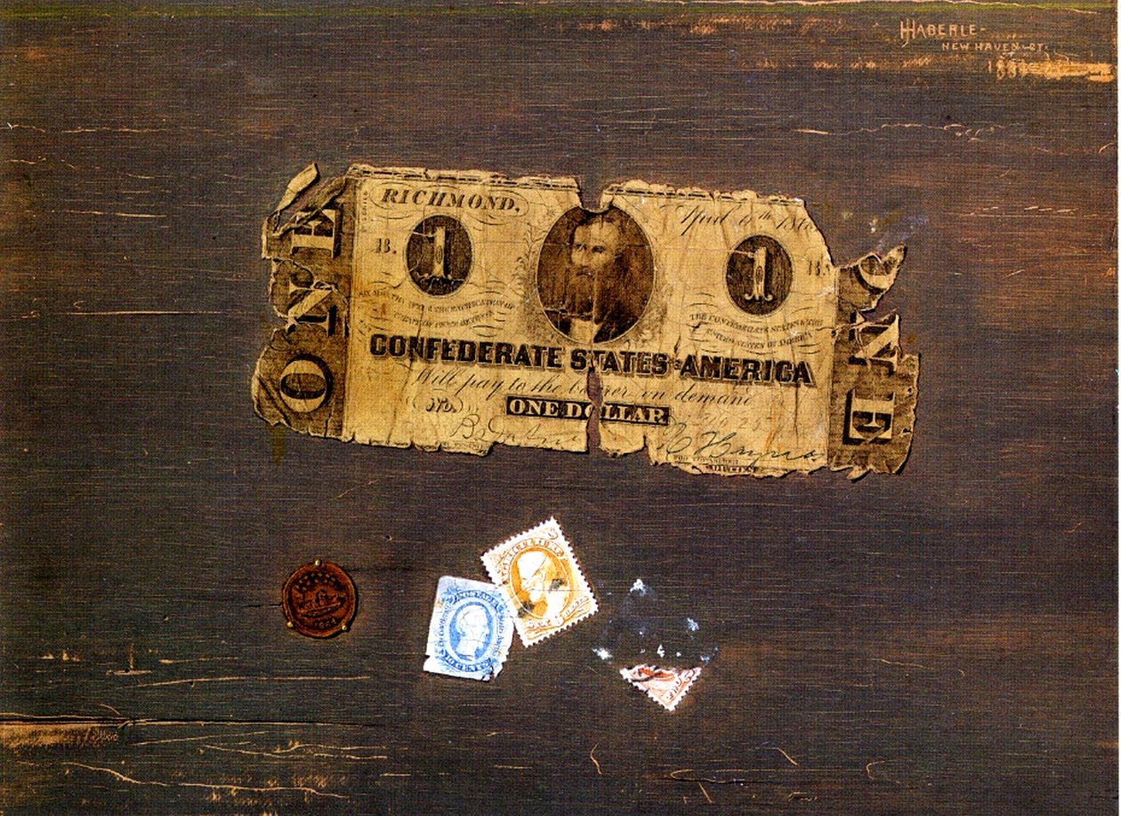 En konfødereret note, 1886-87 af John Haberle