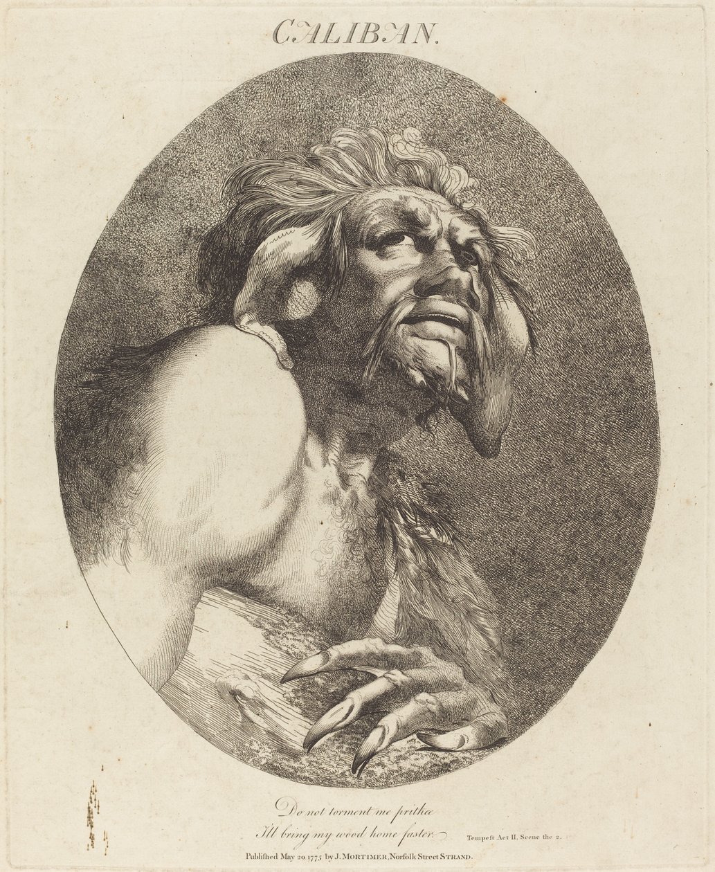 Caliban af John Hamilton Mortimer