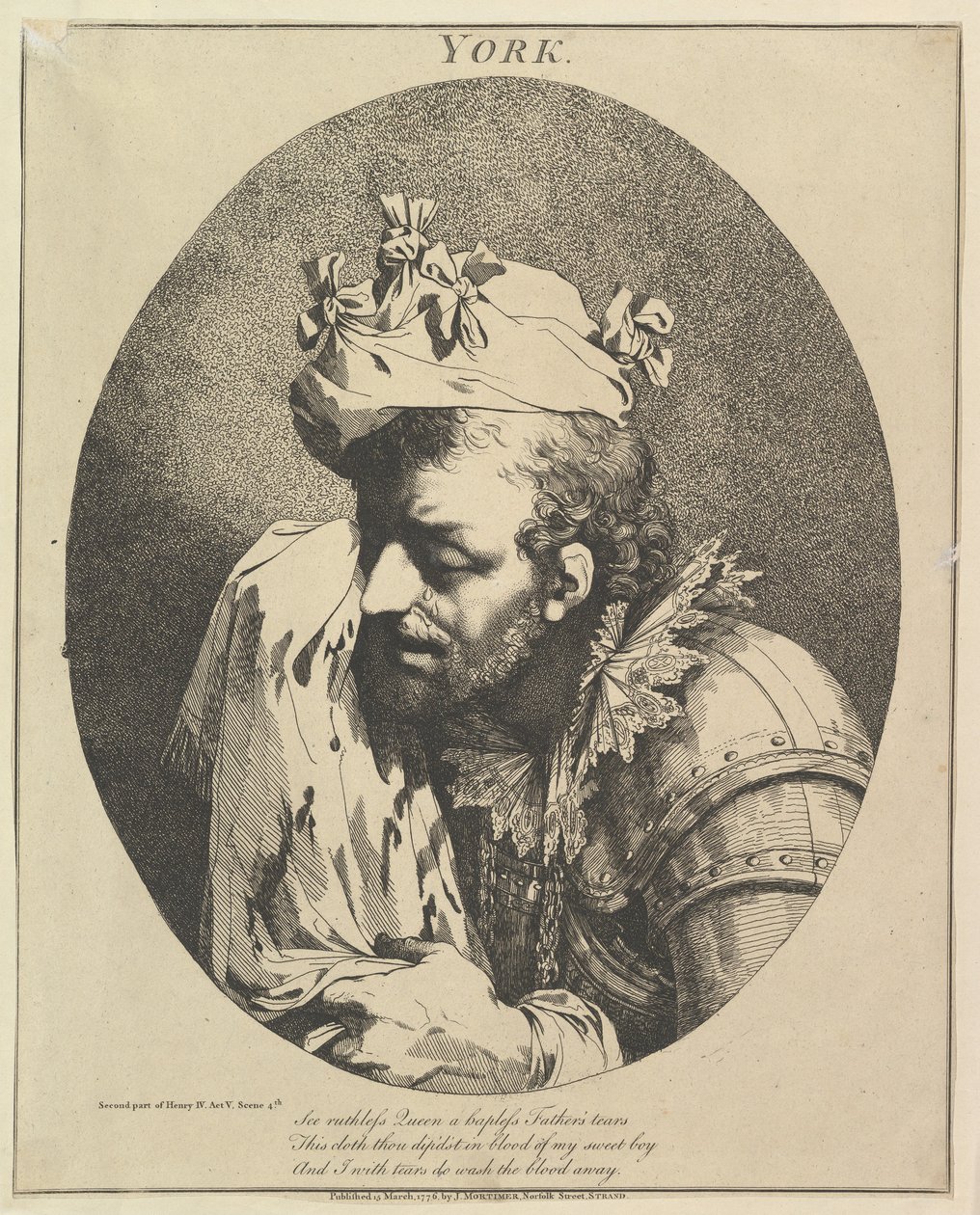 Duke of York Tolv karakterer fra Shakespeare, 15. marts 1776. af John Hamilton Mortimer