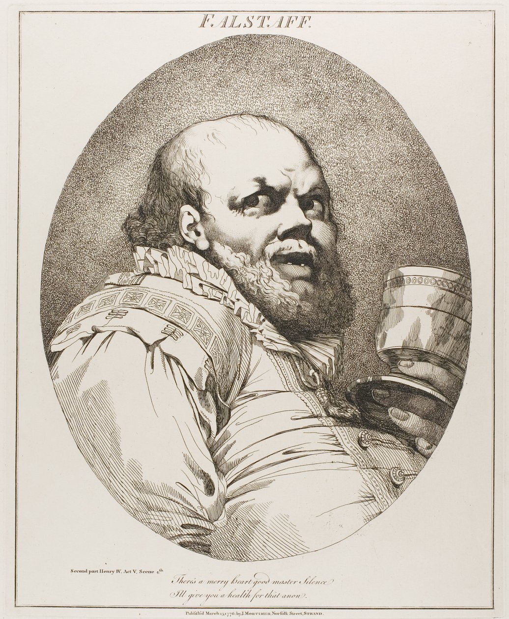 Falstaff af John Hamilton Mortimer