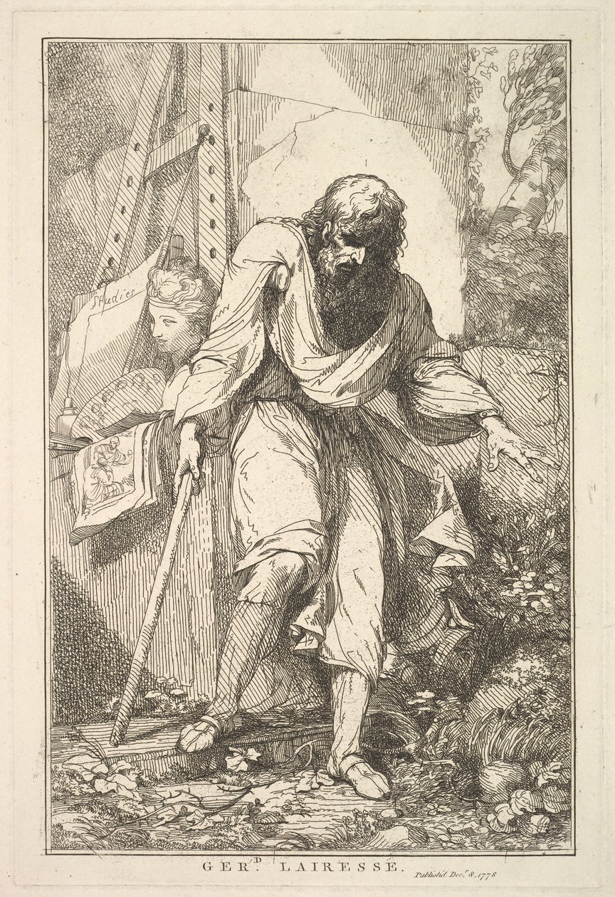 Gerard Lairesse fra Femten Etchings Dedikeret til Sir Joshua Reynolds, 8. december 1778. af John Hamilton Mortimer