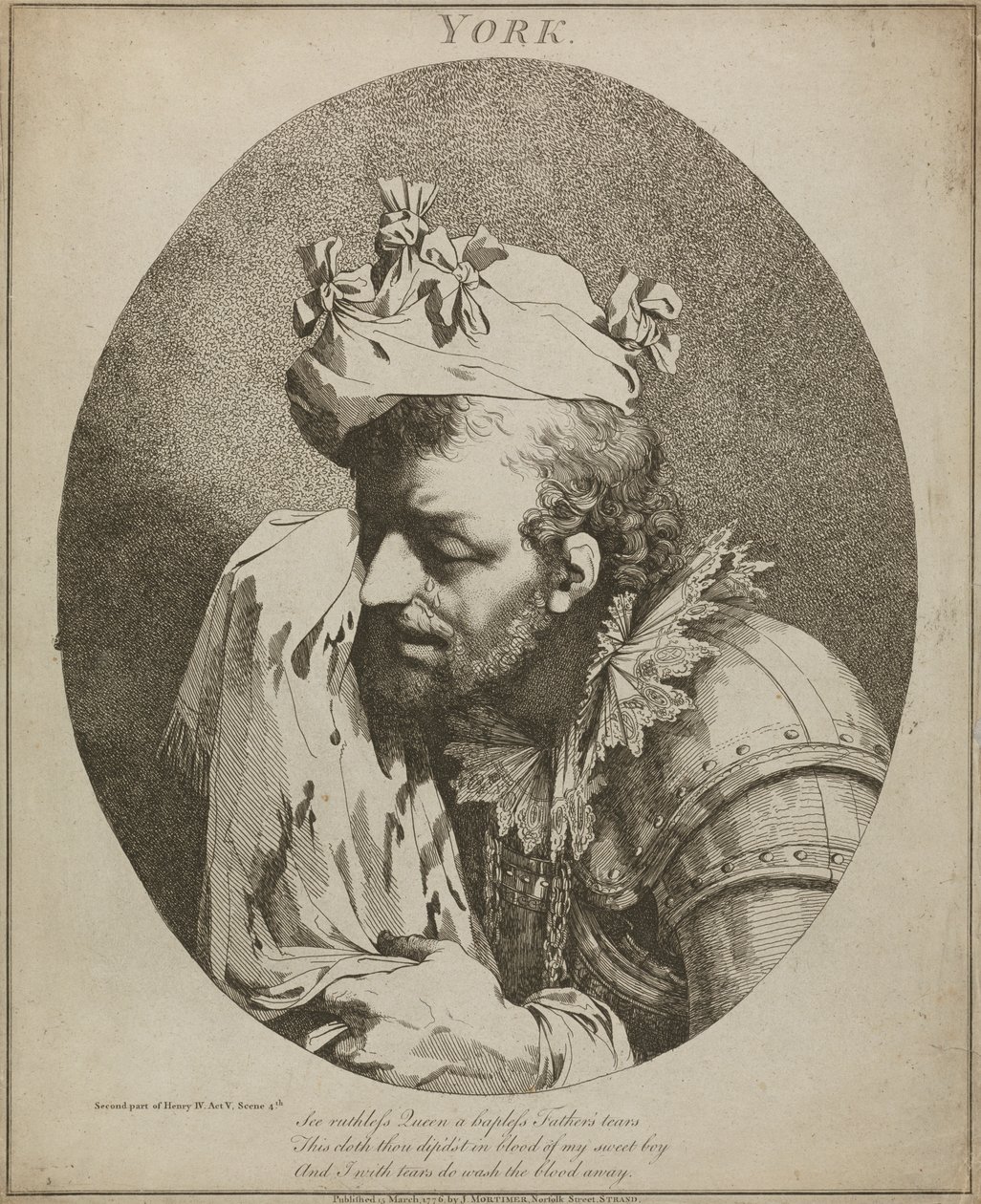 York, "Henry IV", del II, Akt V, Scene IV af John Hamilton Mortimer